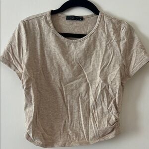 Final Touch Women's Tan Crop Top